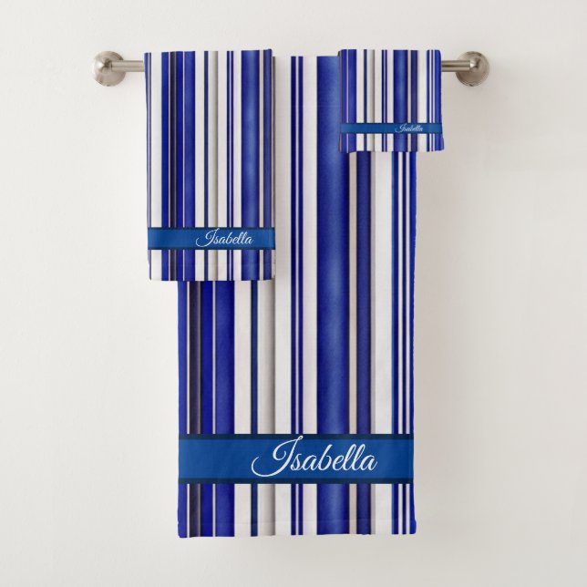 Colección de franjas de barco azul de la marina de (In situ)