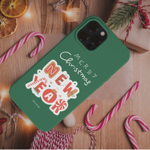 Colección de fundas de teléfono navideñas festivas