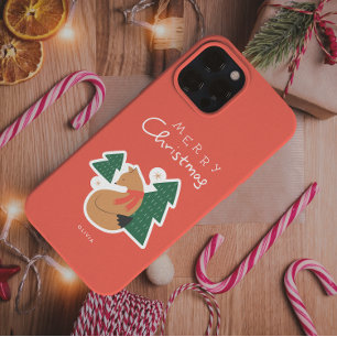 Colección de fundas de teléfono navideñas festivas