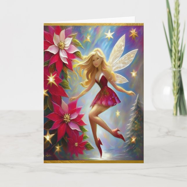 Colección de Hadas de Navidad - Cabello Rubio Miel (Anverso)