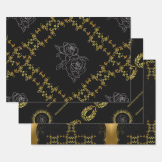 Colección de hojas de oro - Papel de envolver