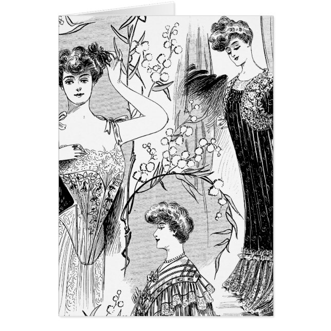 Colección de ilustracion de moda retro (Frente)