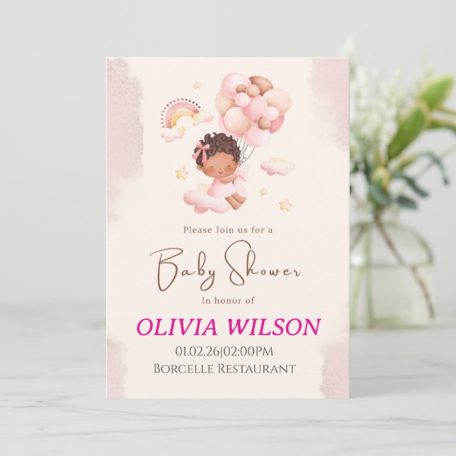 Colección de Invitación para Baby Shower Dulces Co (Anverso de pie)