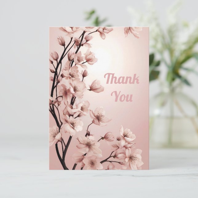 Colección de invitaciones de boda "Flores de amor" (Anverso de pie)