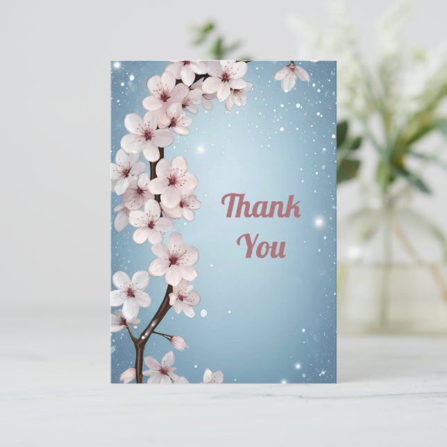 Colección de invitaciones de boda "Flores de Amor" (Anverso de pie)