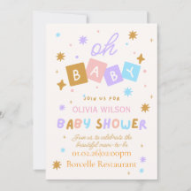 Colección de Invitaciones para Baby Shower Dulces