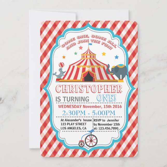 Colección de invitaciones para fiestas de niños im (Anverso)