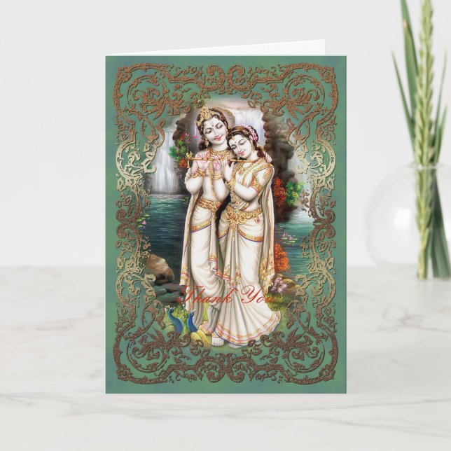 Colección de la boda de Radha Krishna - tarjeta de (Anverso)