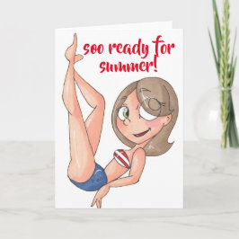 Colección de la tarjeta de felicitación - verano