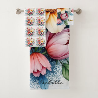 Colección de lujo de flores silvestres hermosas y 