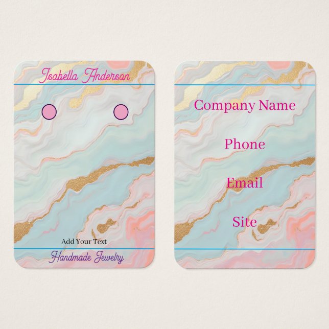 Colección de lujo dorado popular rosa blush menta (Anverso y reverso)