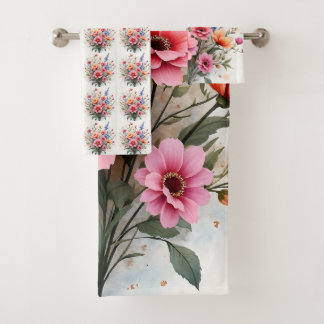 Colección de lujo moderna y hermosa de flores silv
