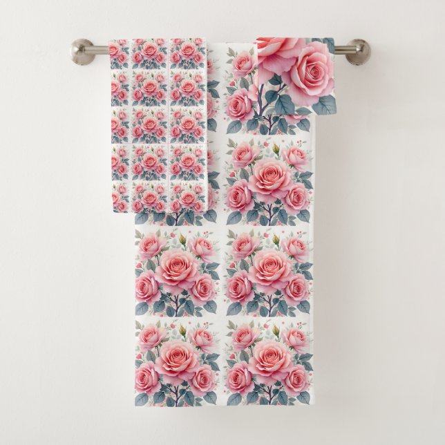 Colección de lujo y moda de rosas rosadas hermosas (In situ)