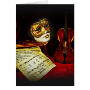 Colección de máscaras venecianas - Noche musical