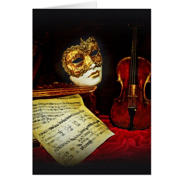 Colección de máscaras venecianas - Noche musical (Frente)
