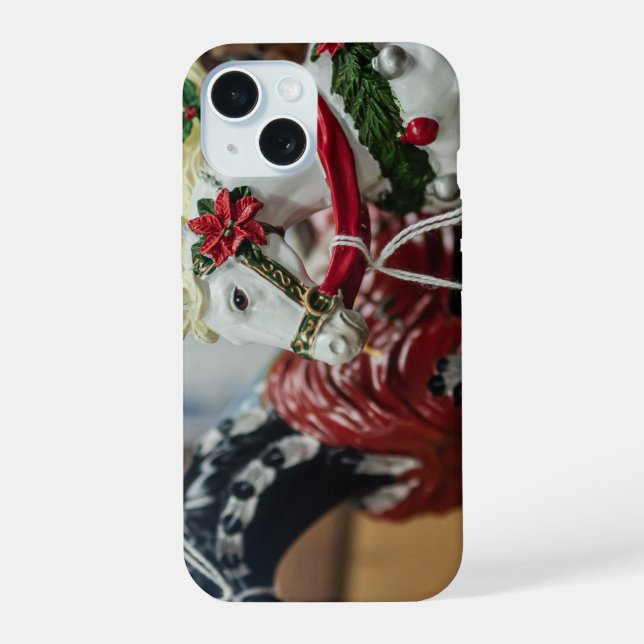 Colección de ornamentos de caballos de carrusel fe (Reverso )