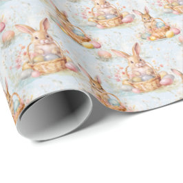 Colección de Papel de Regalo de Conejo de Pascua