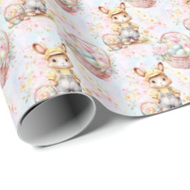 Colección de Papel de Regalo de Conejo de Pascua