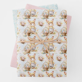 Colección de Papel de Regalo de Conejo de Pascua