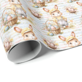 Colección de Papel de Regalo de Conejo de Pascua