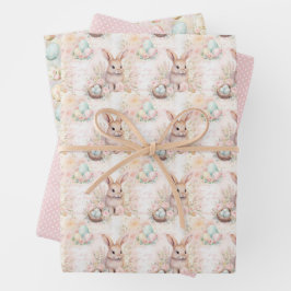 Colección de Papel de Regalo de Conejo de Pascua