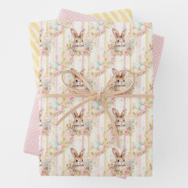 Colección de Papel de Regalo de Conejo de Pascua