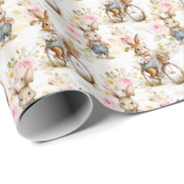 Colección de Papel de Regalo de Conejo de Pascua