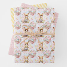 Colección de Papel de Regalo de Conejo de Pascua