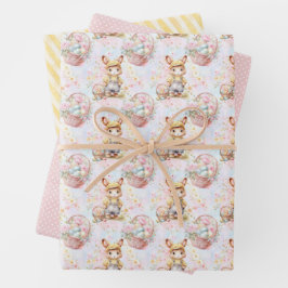 Colección de Papel de Regalo de Conejo de Pascua