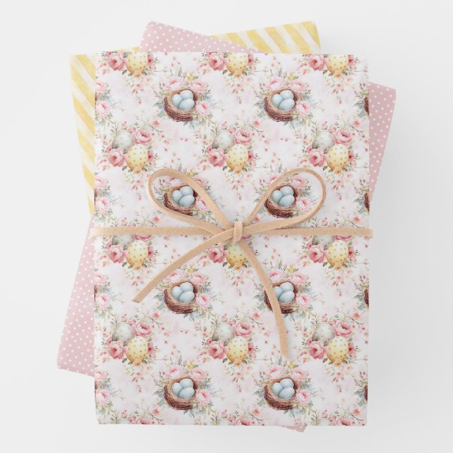 Colección de Papel de Regalo de Conejo de Pascua (In situ)