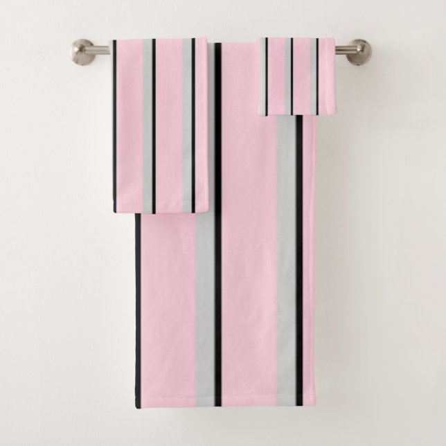 Colección de París gris, negro, rosa, , rayado (In situ)