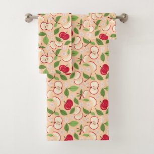 Colección de patrones de cesta de frutas - manzana
