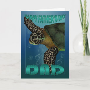Colección de peces de la tarjeta del día del padre