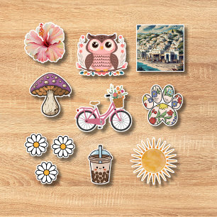 Colección de pegatina de cutas
