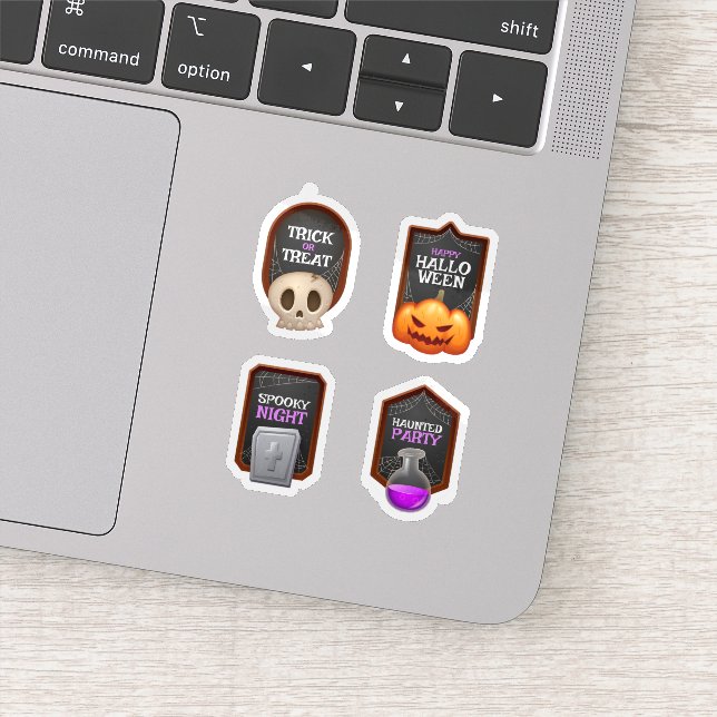 Colección de pegatinas de horror espeluznante de H (Detalle)