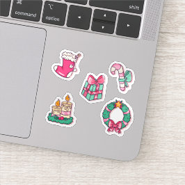 Colección de pegatinas de navidad