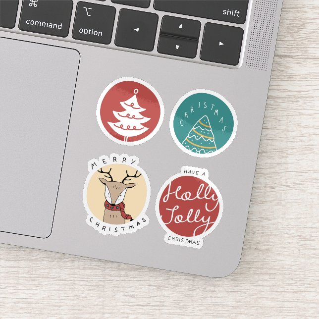 Colección de pegatinas de navidad de personalizado (Detalle)
