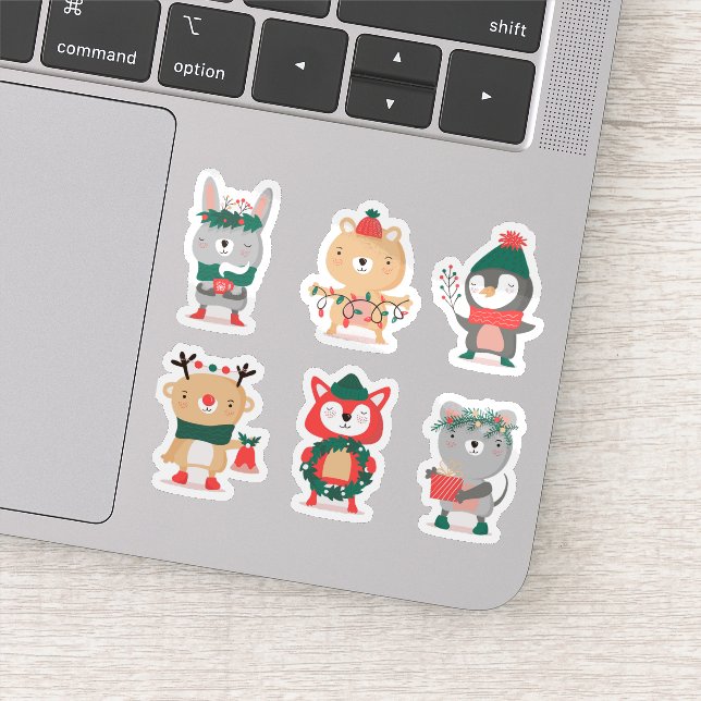 colección de pegatinas de personajes de Navidad (Detalle)