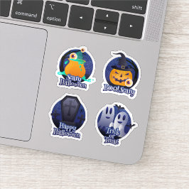 colección de pegatinas espeluznantes de Halloween