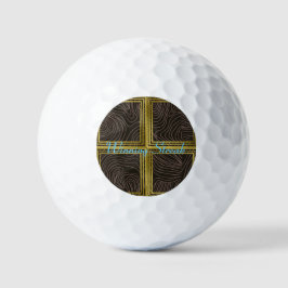 Colección de pelotas de golf en impresionantes dis