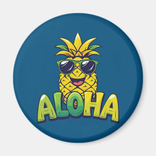 Colección de piña de Aloha imán de cocina Verde az