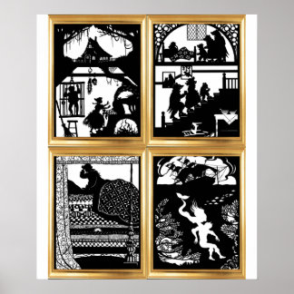 Colección de Póster de Diseños de Cuentos de Hadas