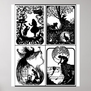 Colección de Póster de Diseños de Cuentos de Hadas
