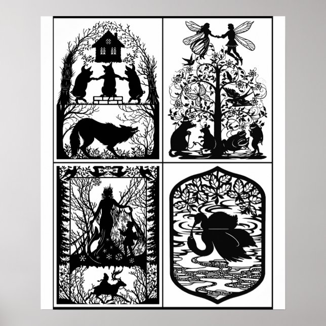 Colección de Póster de Diseños de Cuentos de Hadas (Frente)