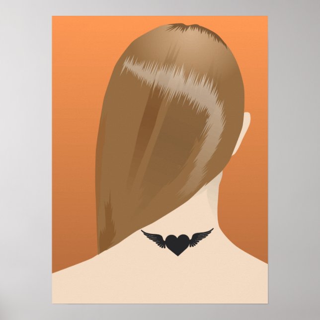 Colección De Prensa De Arte De Tatuaje De Cuello D (Frente)
