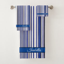 Colección de rayas azules de la marina de verano d