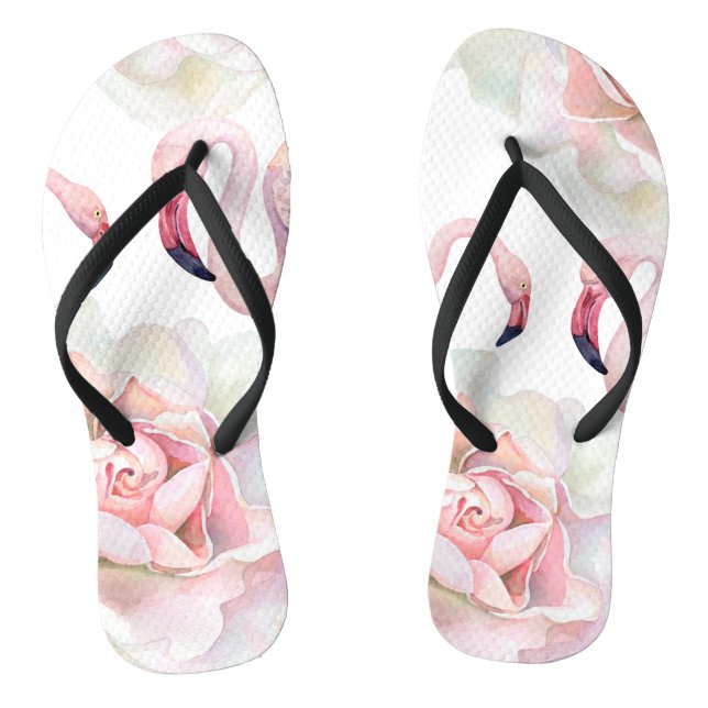 Colección de Rosas Flamingo Sandalias Flip Flops (Plantilla)