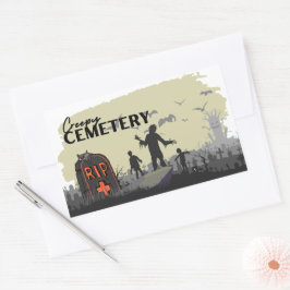 Colección de sellos de Halloween "Cementerio de Cr
