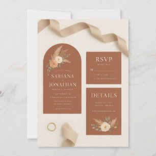 Colección de Set de Invitación de Boda de Rosas