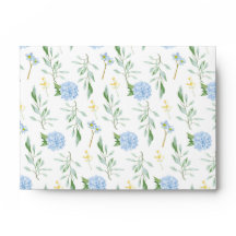 Colección de Sobres Floral Azul 4 x 6